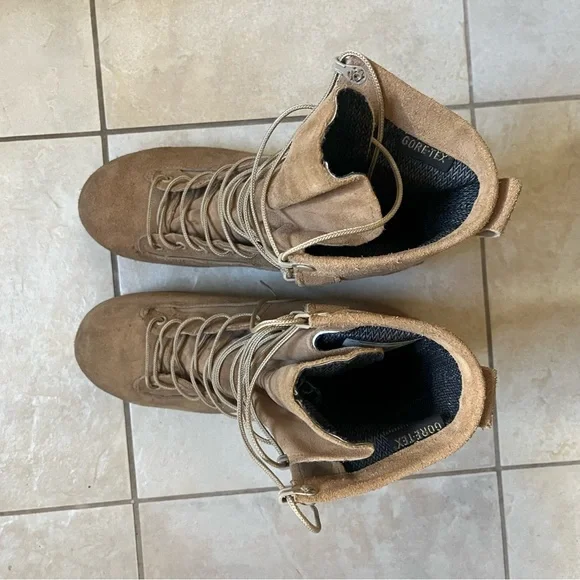 Men's Tan Belleville Combat Boots - Picture 2 of 6